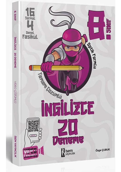 (Sınıf: 8) 2025 İngilizce 20 Deneme - Özge Çubuk