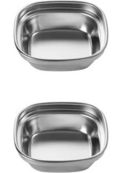 Metal Tekli - Mini Salata, Kahve Yanı Lokumluk, Sunum Kasesi, Sosluk, Çerezlik, Kahvaltılık - 2 Adet