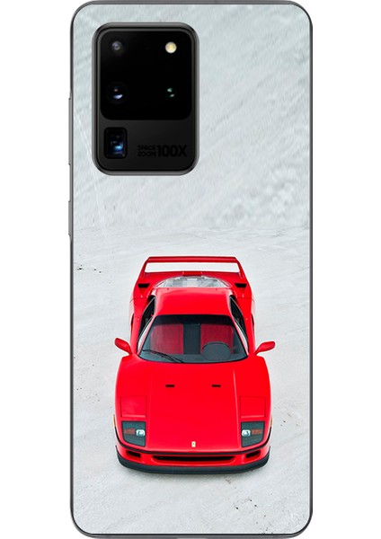 Samsung Galaxy S20 Ultra Uyumlu Şeffaf Kılıf Araba Tasarımlı 1