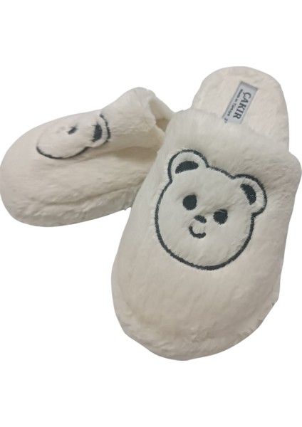 Ayıcıklı Peluş Ev Terliği