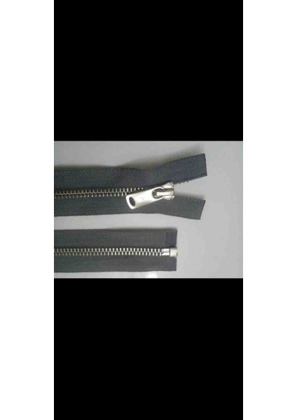 85 cm 1 Adet Parlak Gümüş Diş 5 No Metal Separe Fermuar Renk No: Pantone Tpg 18 - 3907 modelleri