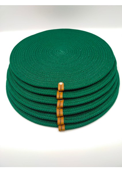 6 Kişilik Amerikan Servis, Hasır Supla Takımı 35*35 fırsatları