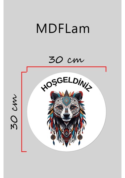 Modern Kapı Süsü Beyaz Kızırderili Ayı Dış Mekan Kapı Süsü modelleri