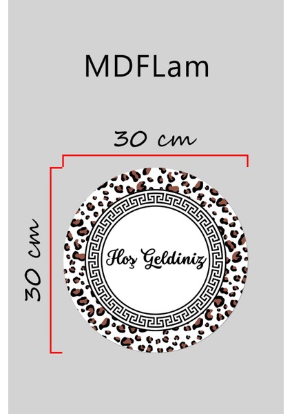 Modern Kapı Süsü Beyaz Lepopar Hoşgeldiniz Dış Mekan Kapı Süsü modelleri