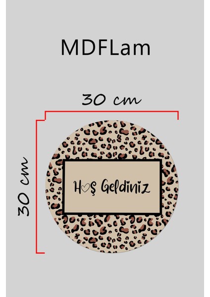 Modern Kapı Süsü Dikdörtgen Çerçeve Leopar Dış Mekan Kapı Süsü