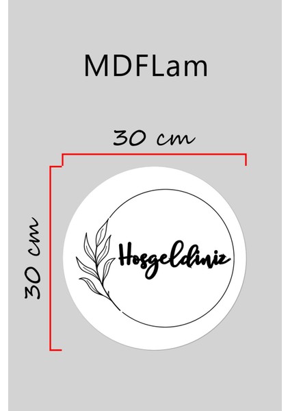 Modern Kapı Süsü Siyah Hoşgeldiniz Dış Mekan Kapı Süsü