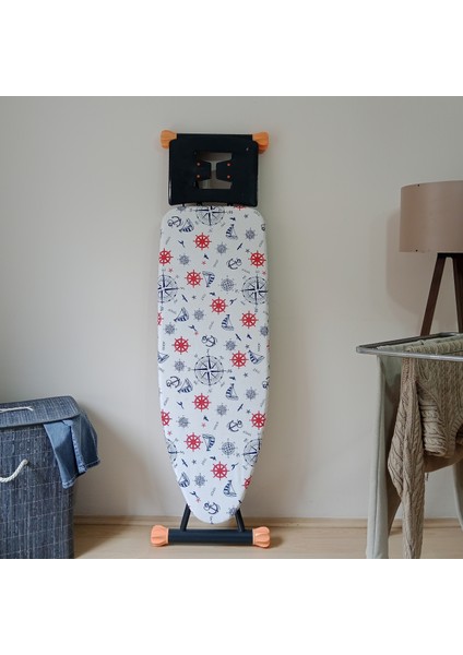 Ütü Masası Kılıfı Büyük Boy Ipli Stoperli Keçeli Kılıfı Örtüsü Bezi 55x140cm Deniz