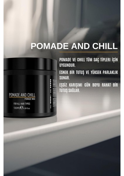By Mia Pomade And Chill Saç Şekillendirici Wax | Güçlü Tutuş | Parlak Görünüm 130ml