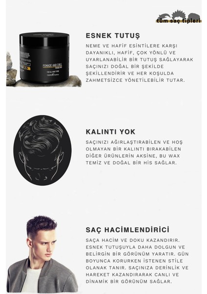 By Mia Pomade And Chill Saç Şekillendirici Wax | Güçlü Tutuş | Parlak Görünüm 130ml