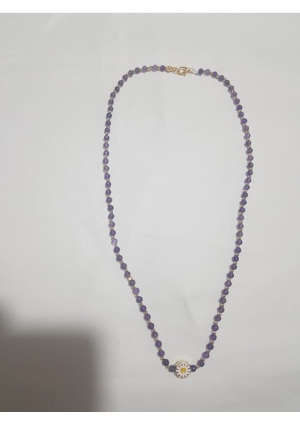 Doğal Taş Kolye (Ametist)