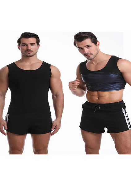 Unisex Içlik Esnek Sıkıştırma Ter Arttırıcı Yelek Sauna Terleme Kiloverme Atleti Terleticispor Giysisi