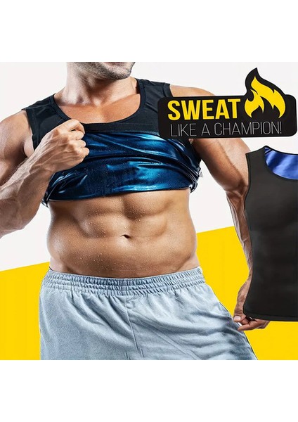 Unisex Içlik Esnek Sıkıştırma Ter Arttırıcı Yelek Sauna Terleme Kiloverme Atleti Terleticispor Giysisi