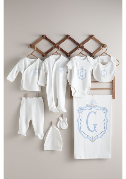 Harf Serisi G Harfi 10'lu Hastane Çıkışı - Noble Serie Mavi