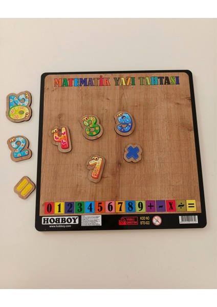 Ahşap Sayı Bultak Matematik Işlemli Yazı Tahtası