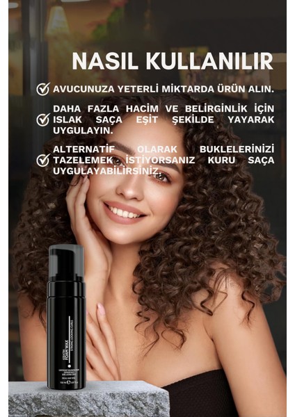 By Mia Saç Şekillendirici Köpük Wax | Bukle Belirginleştirici | Dolgun Görünüm 150ml fırsatları