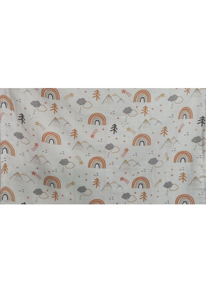 1 Adet Çok Amaçlı 80 x 75 cm Müslin Örtü 1 Adet Müslin Ağız Mendili