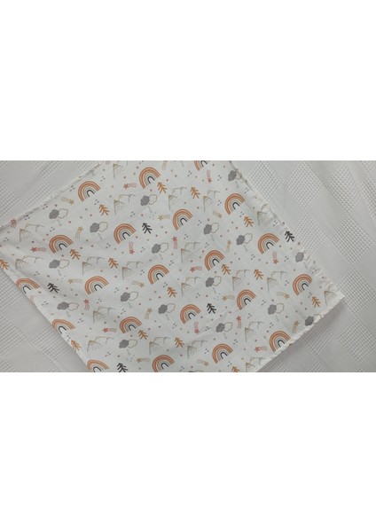 1 Adet Çok Amaçlı 80 x 75 cm Müslin Örtü 1 Adet Müslin Ağız Mendili