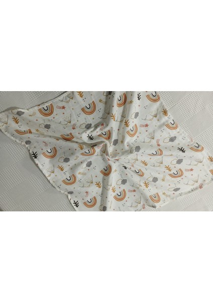 1 Adet Çok Amaçlı 80 x 75 cm Müslin Örtü 1 Adet Müslin Ağız Mendili