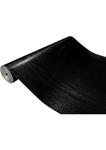 276-0034 Kendinden Yapışkanlı Siyah Ahşap Desen Folyo ( 45 cm x 2 mt )