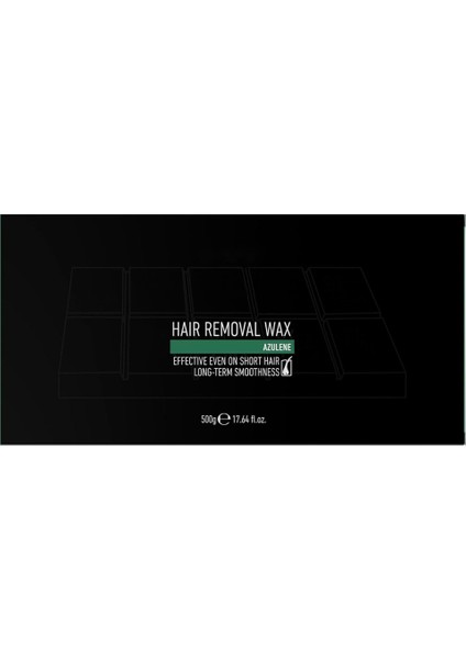 Homenter By Mia Epilasyon Yeşil Kalıp Ağda Azulene 500GR | Haır Removal Hot Wax Azulene