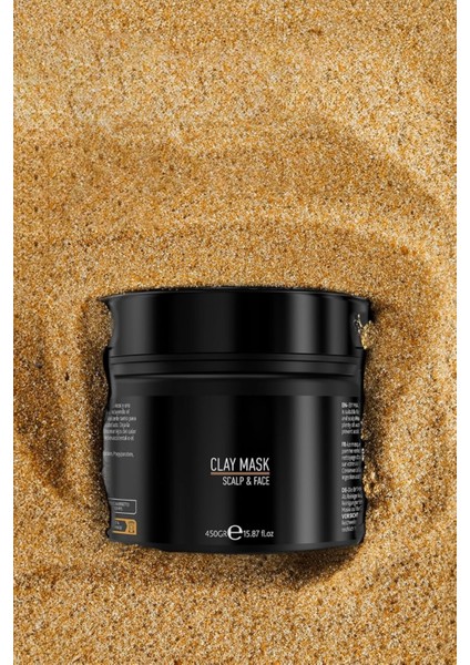 Scalp And Face Kil Maskesi Yeşil Elma Kokulu Arındırıcı Cilt Gözenek Temizliği 450 gr
