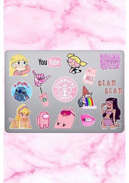 Major Selection Queen temalı laptop notebook tablet sticker seti 16 adet