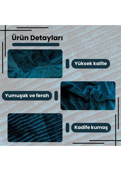 Fitilli kadife döşemelik mavi kumaş koltuk, berjer, kırlent ıçin döşemelik kumaşı oekoteks100