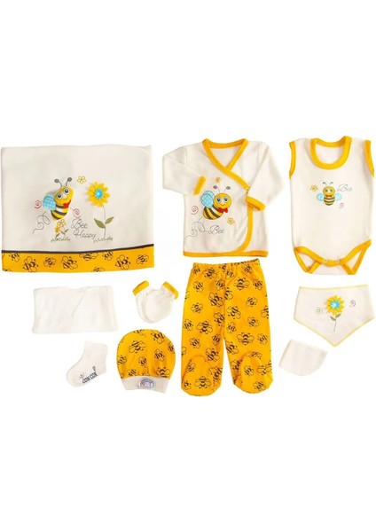 Unısex 10'lu Hastane Çıkış Seti Arı Temalı