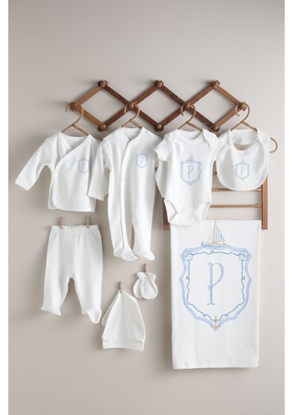 Harf Serisi P Harfi 10'lu Hastane Çıkışı - Noble Serie Mavi