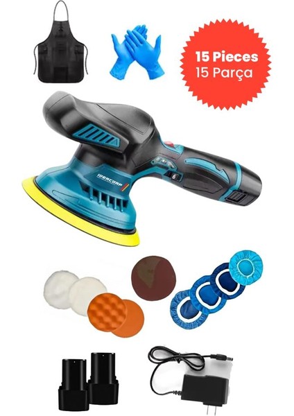 Devir Ayarlı Panasonic Polisaj Pasta Zımpara Makinesi 2x Akülü