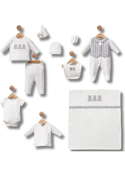 Yenidoğan 100% Organıc Cassıope 10'lu Erkek Bebek Mevlütlük Hastane Çıkış Set fiyatları