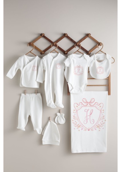 Harf Serisi H Harfi 10'lu Hastane Çıkışı - Noble Serie Pembe