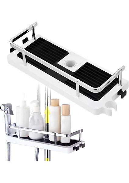 Lüxs Banyo Rafı Şampuanlık Duş Organizeri