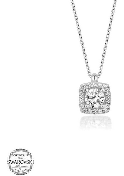 Swarovski Taşlı Gümüş Baget Tektaş Bayan Kolye fiyatları