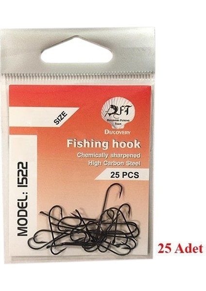 1522 Siyah Olta Iğnesi No:09 1/25 modelleri