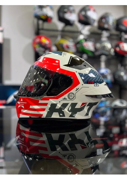 Tt-Revo Fuselage Red Kask Şeffaf Vizörlü