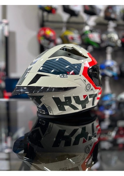 Tt-Revo Fuselage Red Kask Şeffaf Vizörlü
