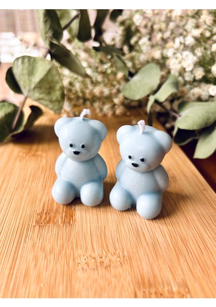 Sevimli Ayıcık Çetesi Mum - Soya Wax Doğum Günü - Doğum - Mevlüt Hediyesi
