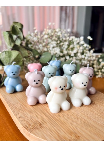 Sevimli Ayıcık Çetesi Mum - Soya Wax Doğum Günü - Doğum - Mevlüt Hediyesi fiyatları