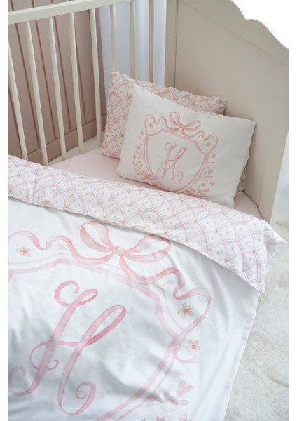 Harf Serisi H Harfi Bebek Nevresim Seti (100X150) - Noble Serie Pembe fiyatları