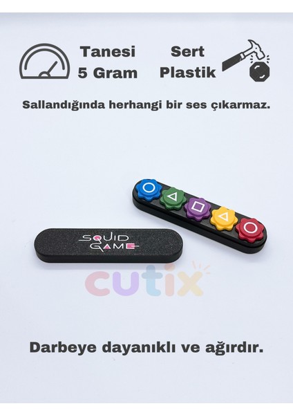 Squid Game 5 Taş Seti Beştaş Oyuncak Renkli Taş Gonggi Squid Game 2 Squid Game Gonggi Oyunu