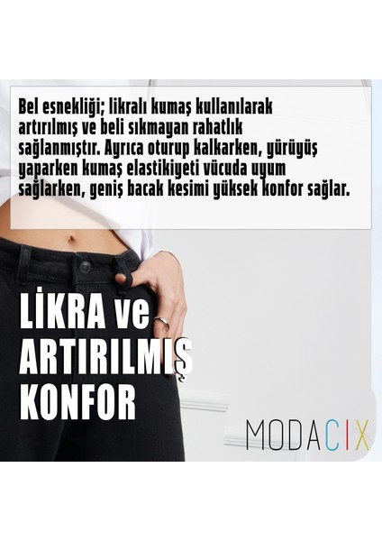 Yüksek Bel Salaş Kot Palazzo Pantolon - Yeşil Likralı Geniş Bacaklı Rahat - Kadın Jeans Kargo Pantolon modelleri