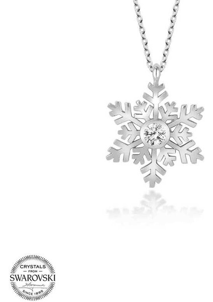 Swarovski Taşlı Gümüş Kartanesi Bayan Kolye fiyatları