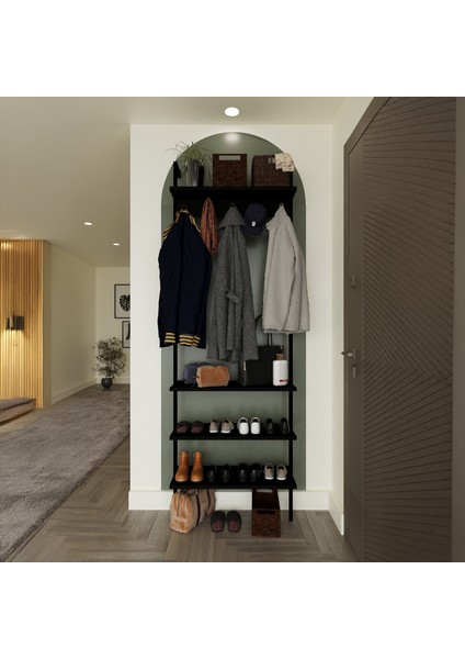 Remo Metal Portmanto , Duvara Monte Elbise Askılığı, Vestiyer ,ayakkabılık, Organizer