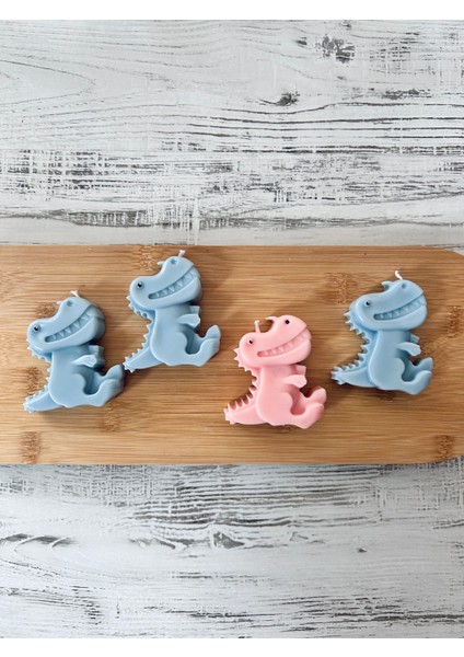 Sevimli Dinazor Mum - Soya Wax Mum - Doğum Hediyesi - Mevlüt Hediyesi modelleri