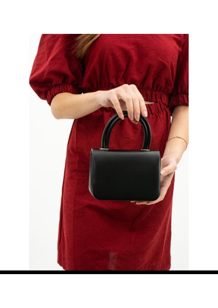 Çıtçıt Kapaklı El ve Omuz Askılı Mini Çanta