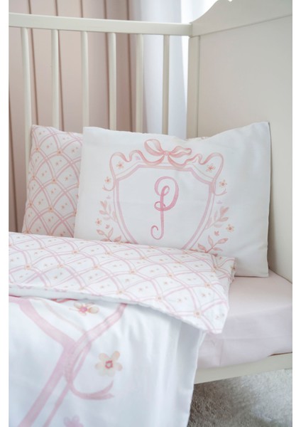 Harf Serisi P Harfi Bebek Nevresim Seti (100X150) - Noble Serie Pembe fiyatları