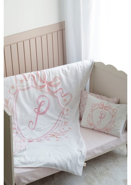 Harf Serisi P Harfi Bebek Nevresim Seti (100X150) - Noble Serie Pembe modelleri