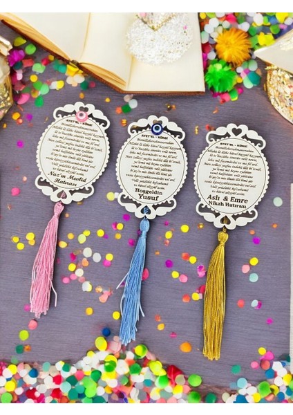 25 Adet Ahşap Hediyelik Magnet Ayetel Kürsi Detaylı Söz,nişan,nikah, Bebek, Mevlid modelleri