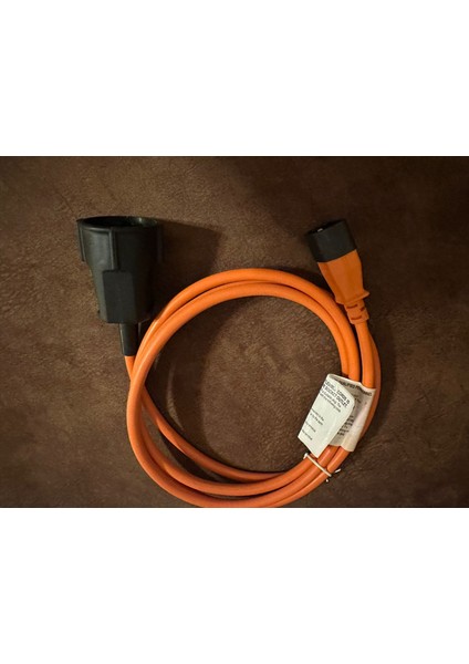 Security Schuko IP44 16A 250V V13, Turuncu Ups To Priz Uzatma Kablosu 2m